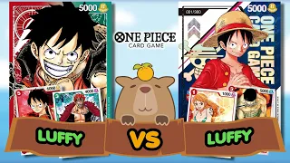 FIRST LOOK AT RED/GREEN! LUFFY VS LUFFY • OPCG Gameplay [OP01]