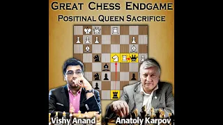 Great Chess Endgame | Blindfold Game | Anand vs Karpov 1994