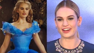 Cinderella's Lily James & Cast React To Waist Size Concerns