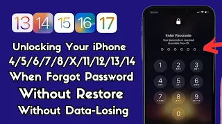 Unlocking Your iPhone 4/5/6/7/8/X/Xr/Xs/11/12/13/14/Se  When Forgot Password Without Restore ! 2023