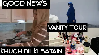 Good News ||khuch Dil Ki Batain||Ushna’s Vanity Tour ||Busy Day In My Life