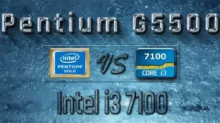 G5500 vs i3 7100 - BENCHMARKS / GAMING TESTS REVIEW AND COMPARISON / Coffee Lake vs Kaby Lake