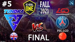 НЕРЕАЛЬНО КРАСИВЫЙ ФИНАЛ! | Tundra vs PSG.LGD #5 (BO5) GRAND FINAL | ESL One Fall