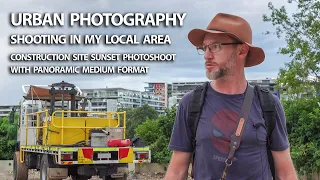 Construction site on Film - A local walk with the Fujifilm G617 and Kodak Gold