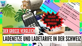 Der grosse Ladeanbieter Vergleich für die Schweiz 2022 - [Deutsch 4K] | Vision E Drive #155