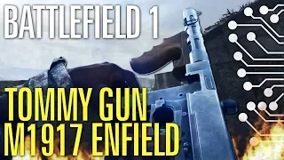 ПОЛЕВОЕ ИСПЫТАНИЕ TOMMY GUN и M1917 ENFIELD с ГЛУШИТЕЛЕМ в BATTLEFIELD 1