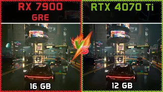 RX 7900 GRE vs RTX 4070 Ti - FHD, QHD, UHD 4K