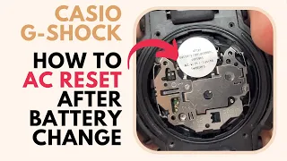 How To AC Reset After Battery Replacement on Casio G Shock