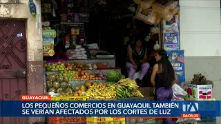 Pequeños comercios se verán afectados por los apagones en Guayaquil