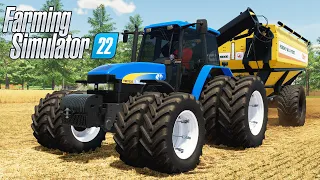 BAZUCANDO A COLHEITA DA CEVADA | Farming Simulator 22 | Centro Oeste Map