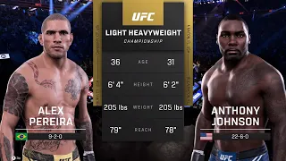 UFC 5 Gameplay Alex Pereira vs Anthony Johnson