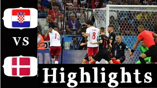 Croatia vs Denmark - 3-2 - Penalty shootout - All Goals & Highlights World Cup 2018