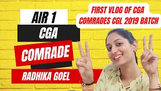 First Vlog With Radhika Goel, AIR 1 in CGA confirmatory exam. #ssc2023  #cgl #ssc #motivation