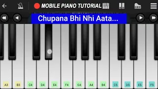 how to play chhupana bhi nahin aata on harmonium Piano Easy tutorial for beginners