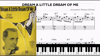 DREAM A LITTLE DREAM OF ME - Piano - Fabian Andre (Sheets Music, Tutorial score)