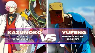 GGST ▰ Kazunoko (Day2 Asuka R#) vs Yufeng (High Level Faust). Guilty Gear Strive Matchup