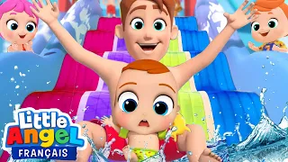 Oh, non ! J'ai peur des glissades d'eau ! | Comptines avec Bébé Louis | Little Angel Français