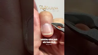 Cuticle work with Red Iguana Flame Bit #2 🩷 from Red Iguana Team @yaris.nails #rediguana #nails