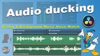 Automatically Audio Ducking in DaVinci Resolve | Hindi 2024 | Dialog & Background Music Voice Match