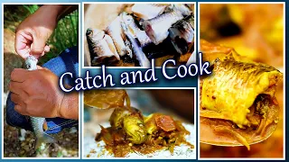 Fishing and cooking Mahseer | आहा ! कस्तो मज्जा ! | catching fish and cooking | Fishing