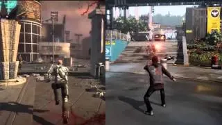 InFamous (PS3) vs InFamous Second Son (PS4) [NO SOUND]