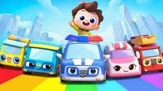 Five Little Cars Come to Rescue | Police Car, Ambulance + More Kids Songs | Neo's World | BabyBus