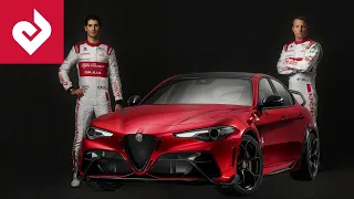 Alfa Romeo Giulia GTA con Kimi Raikkonen e Antonio Giovinazzi