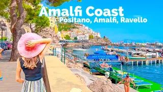 Amalfi Coast, Italy 🇮🇹 - Positano | Amalfi | Ravello - 4K HDR 60fps Walking Tour