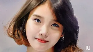 아이유 (이지은 / IU) / Watercolor portrait painting