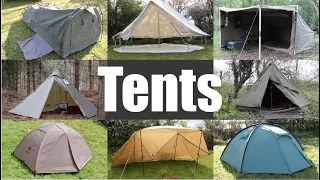 Tents.  What I use for Bushcraft, Canoe and Wild Camping, Backpacking and Bikepacking.