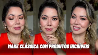 MAKE COM PRODUTOS QUE EU AMEI CONHECER EM 2023