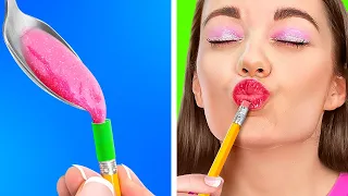 MÁS FORMAS DE COLAR MAQUILLAJE | Ideas caseras para colar maquillaje a todas partes por 123 GO! GOLD