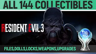 Resident Evil 3 - All Collectibles Guide - 🏆 Files, Charlie Dolls, Locks, Weapons, Upgrades, Items