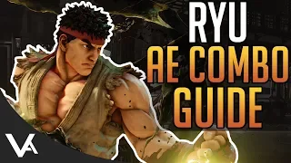 SFV - Ryu Combos For Arcade Edition! New Basic BNB & V-Trigger Combos For Street Fighter 5