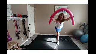 A Fun Tabata Interval Class using a Pool Noodle #136 (a towel would work too)