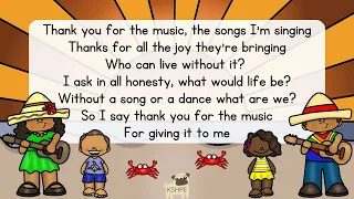 Music: Thank You For The Music, Vocal Music Education, Children Singing Songs, Music Appreciation!