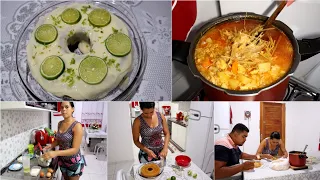 PREPARANDO BOLO DE LIMÃO PRAS NOSSAS VISITAS🥰(PASSO A PASSO)+ PANELADA DE SOPA DA MORENA PRO JANTAR