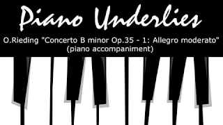 O. Rieding - Concerto in B minor op.35 (1st mv Allegro moderato) - piano accompaniment / acompañante