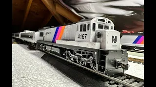 HO SCALE NJ TRANSIT WALTHERS COMET CARS & ATLAS U34CH UNBOXING