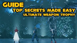 Final Fantasy VII Remake - Top Secrets Guide - Ultimate Weapon trophy - Made Easy Tutorial