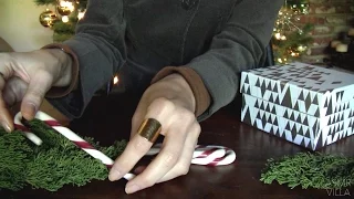 ASMR * Tapping & Scratching * Theme: Candy Canes! * Fast Tapping * No Talking * ASMRVilla