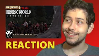 TF2 Mercs In Jurassic World Evolution Trailer + Domination Quotes REACTION