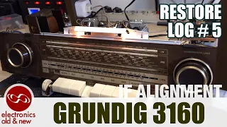 Grundig 3160 tube radio restoration, part 5. More cleaning and IF alignment of the AM.