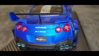 LB-Silhouette WORKS GT Nissan 35GT-RR Blue Metallic (Scale 1/18) IG2355 - Unboxing