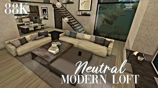 Roblox Bloxburg - Neutral Modern Loft - Minami Oroi