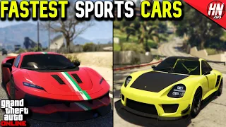 Top 10 Fastest Sports Cars In GTA Online!