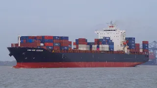 Containership CMA CGM ALCAZAR - IMO: 9335197 - Shipspotting Port of Felixstowe 8/4/24
