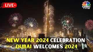 LIVE: New Year 2024 Celebrations | Dubai, Burj Khalifa | Qatar | India | World Welcomes 2024 | N18L