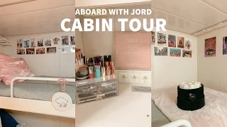 ABOARD WITH JORD: adventure of the seas crew cabin tour