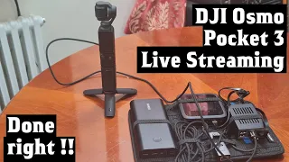 Livestreaming with the DJI Osmo Pocket 3